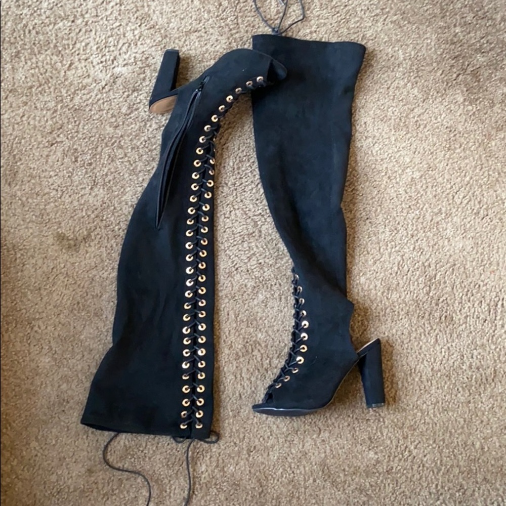 Black Over the Knee Boots